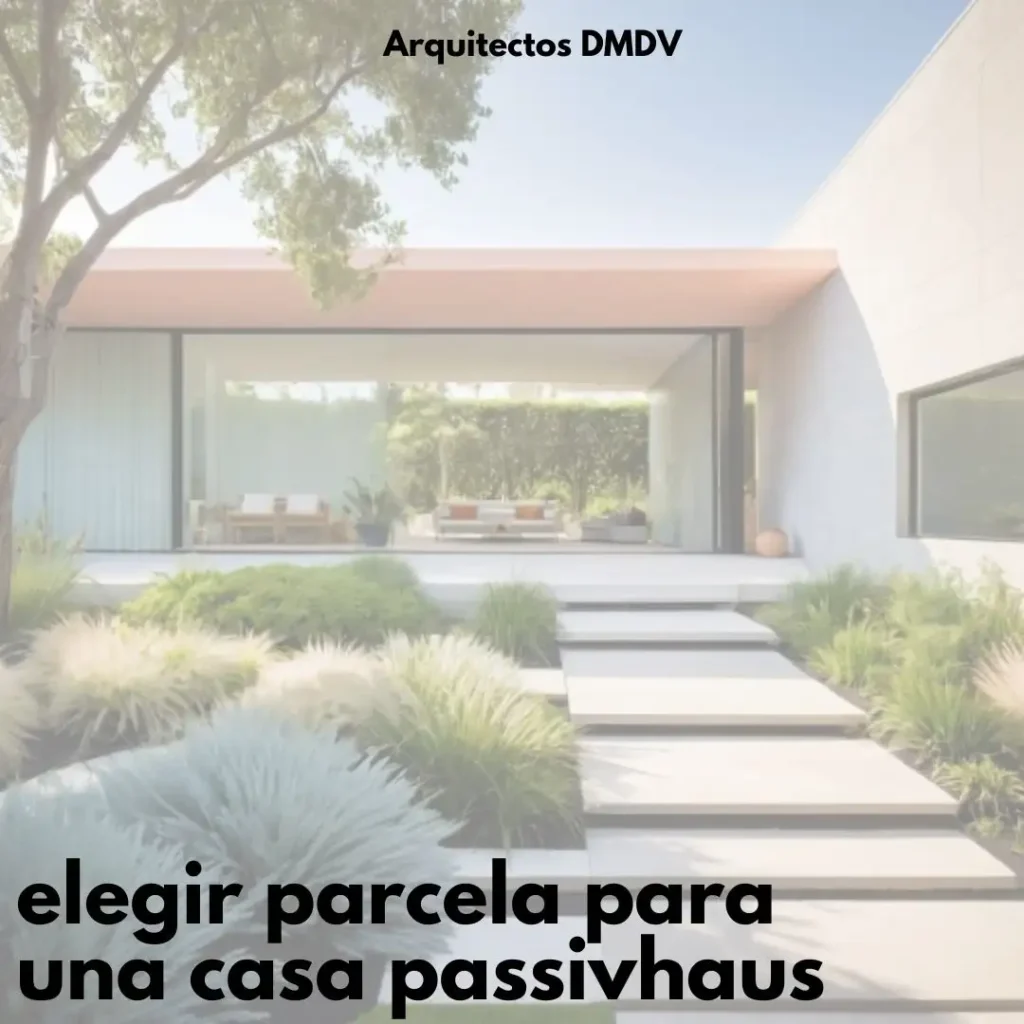 elegir parcela para una casa passivhaus Arquitectos DMDV