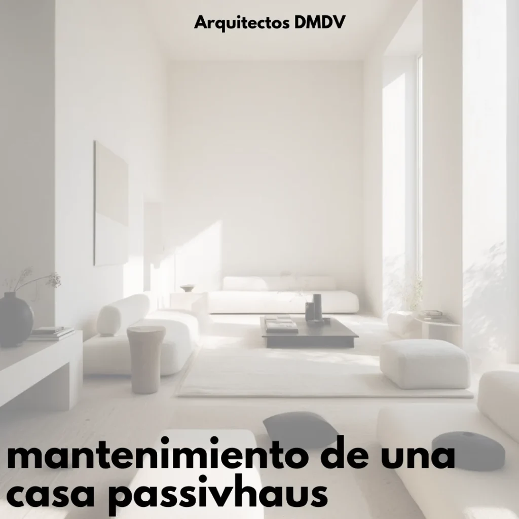 mantenimiento de una casa passivhaus Arquitectos DMDV