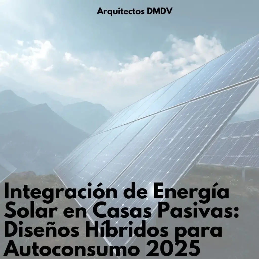 energía solar para casas pasivas Arquitectos DMDV