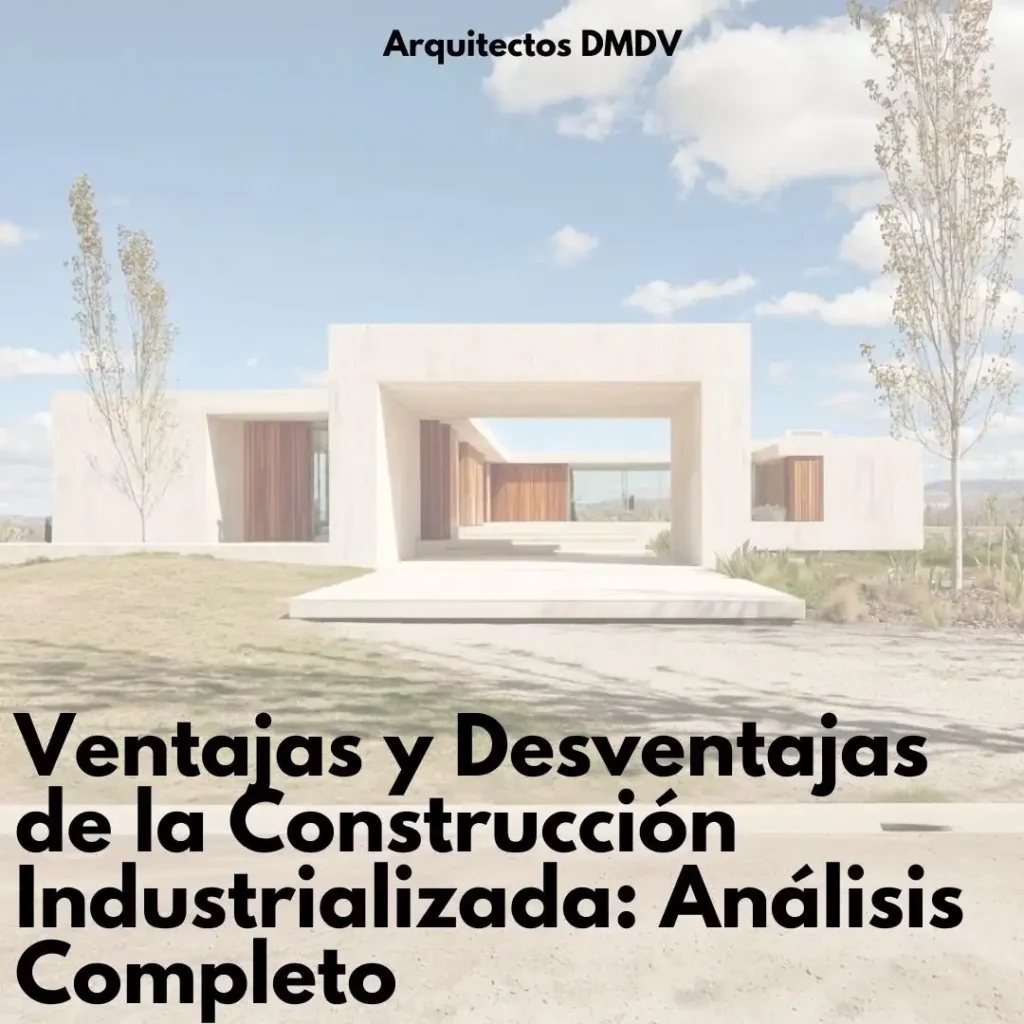 ventajas y desventajas construccion industrializada Arquitectos DMDV
