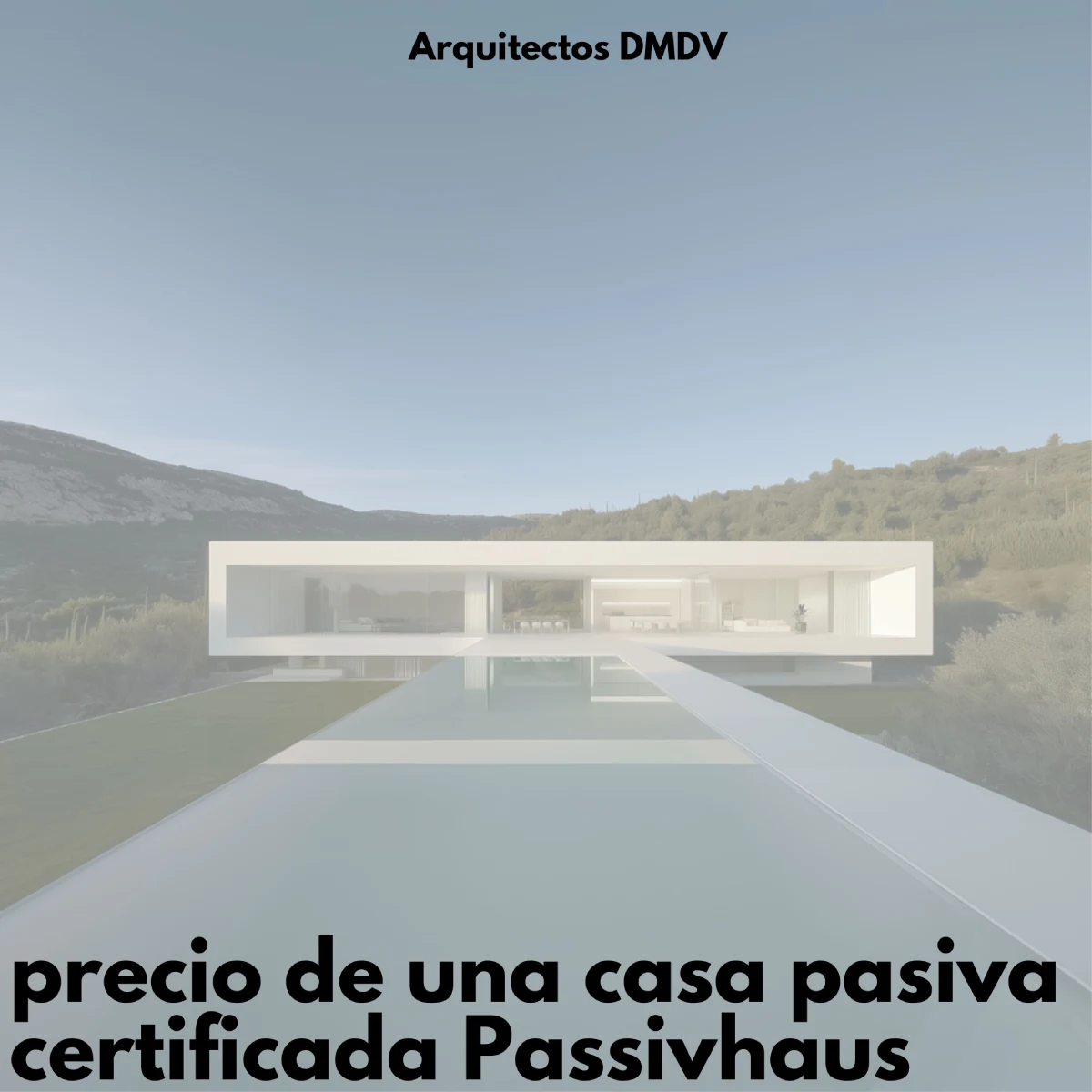 precio casa pasiva Madrid Arquitectos DMDV
